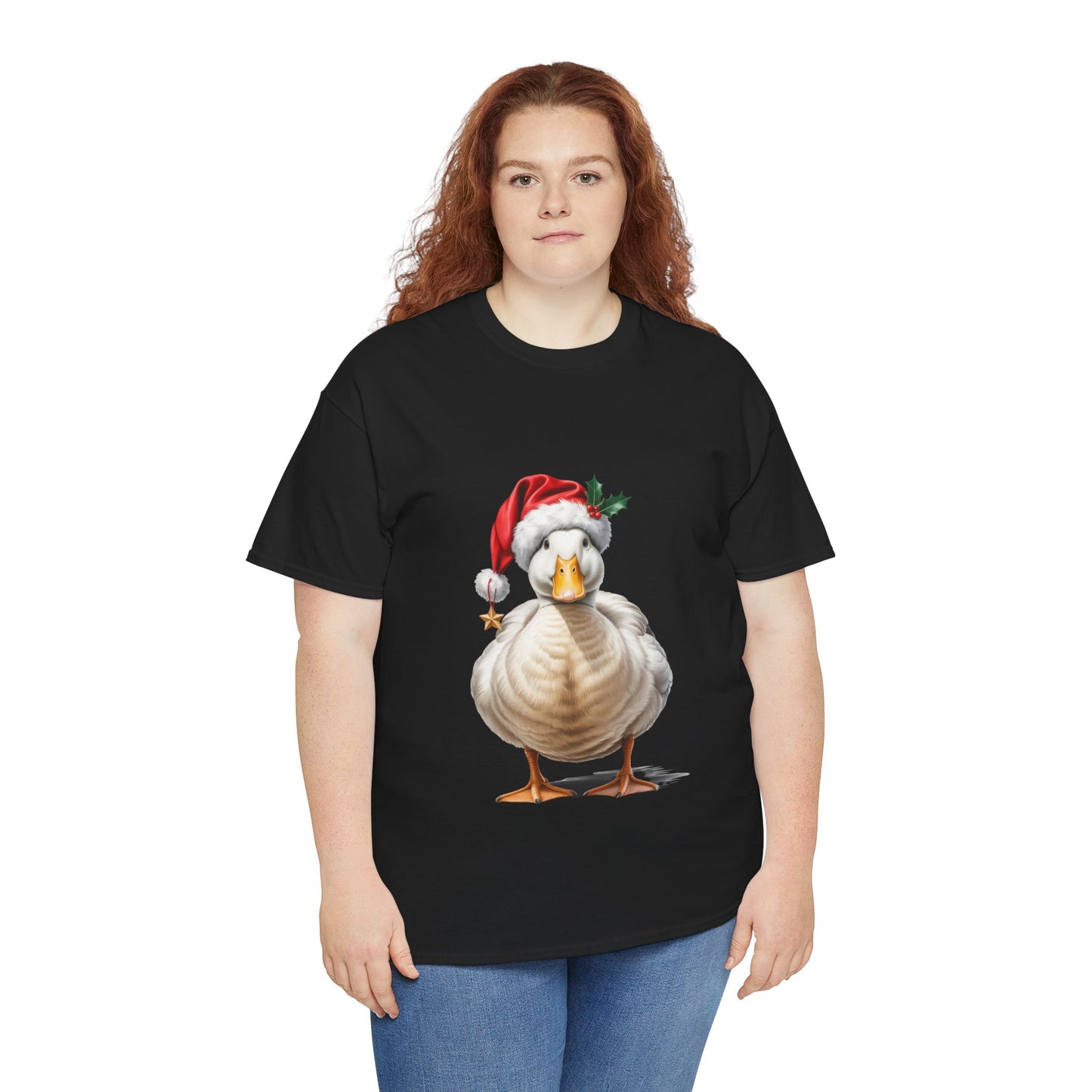 Duck Christmas T-Shirt, Festive Duck Graphic Tee, Holiday Shirt, Christmas Apparel, Gift for Duckie Lovers, Cute Pet Tee, Comfortable Casual Wear