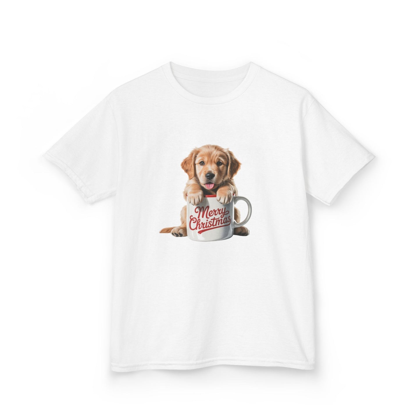 Kids Christmas Dog T-Shirt, Festive Dog Kids Christmas Tee, Cute Pet Lover Shirt, Holiday Apparel, Great Gift for Dog Owners
