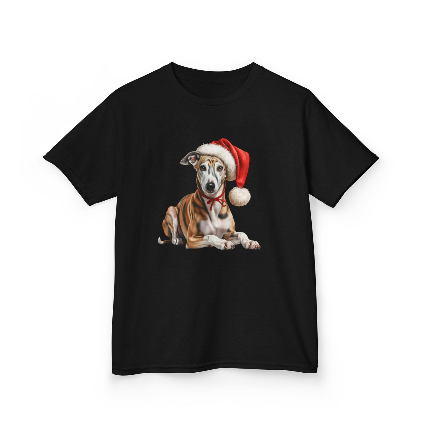 Kids Greyhound Christmas Dog T-Shirt, Festive Greyhound Dog Kids Christmas Tee, Cute Pet Lover Shirt, Holiday Apparel, Great Gift for Dog Owners