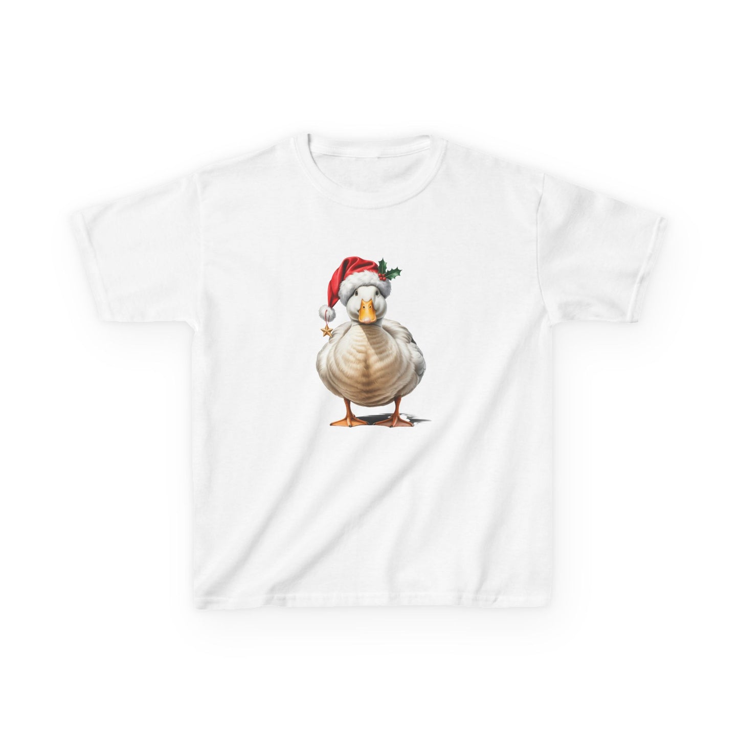Kids Duck Christmas T-Shirt, Festive Duck Kids Christmas Tee, Cute Pet Lover Shirt, Holiday Apparel, Great Gift for duck Owners