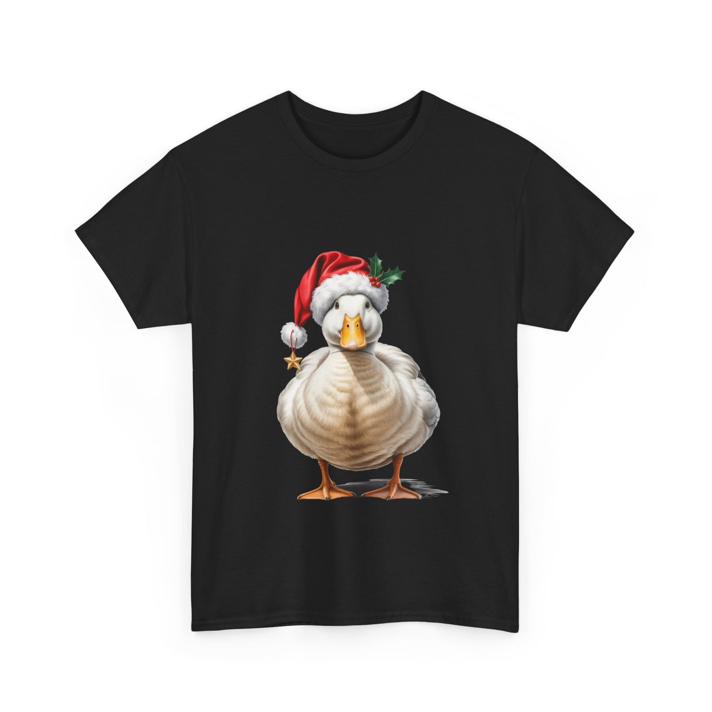 Duck Christmas T-Shirt, Festive Duck Graphic Tee, Holiday Shirt, Christmas Apparel, Gift for Duckie Lovers, Cute Pet Tee, Comfortable Casual Wear
