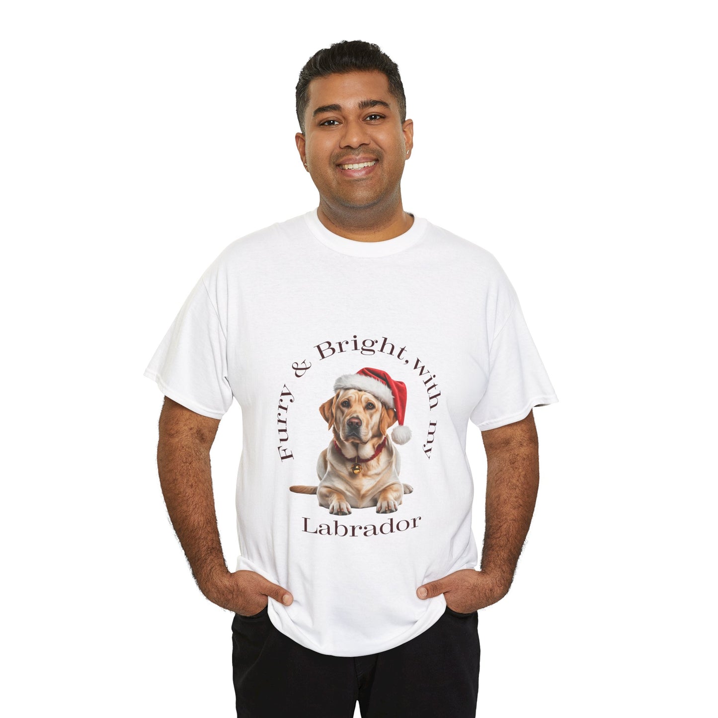 Furry & Bright with my Labrador Christmas T-Shirt, Festive Labrador Christmas Tee, Cute Pet Lover Shirt, Holiday Apparel, Great Gift for Dog Owners