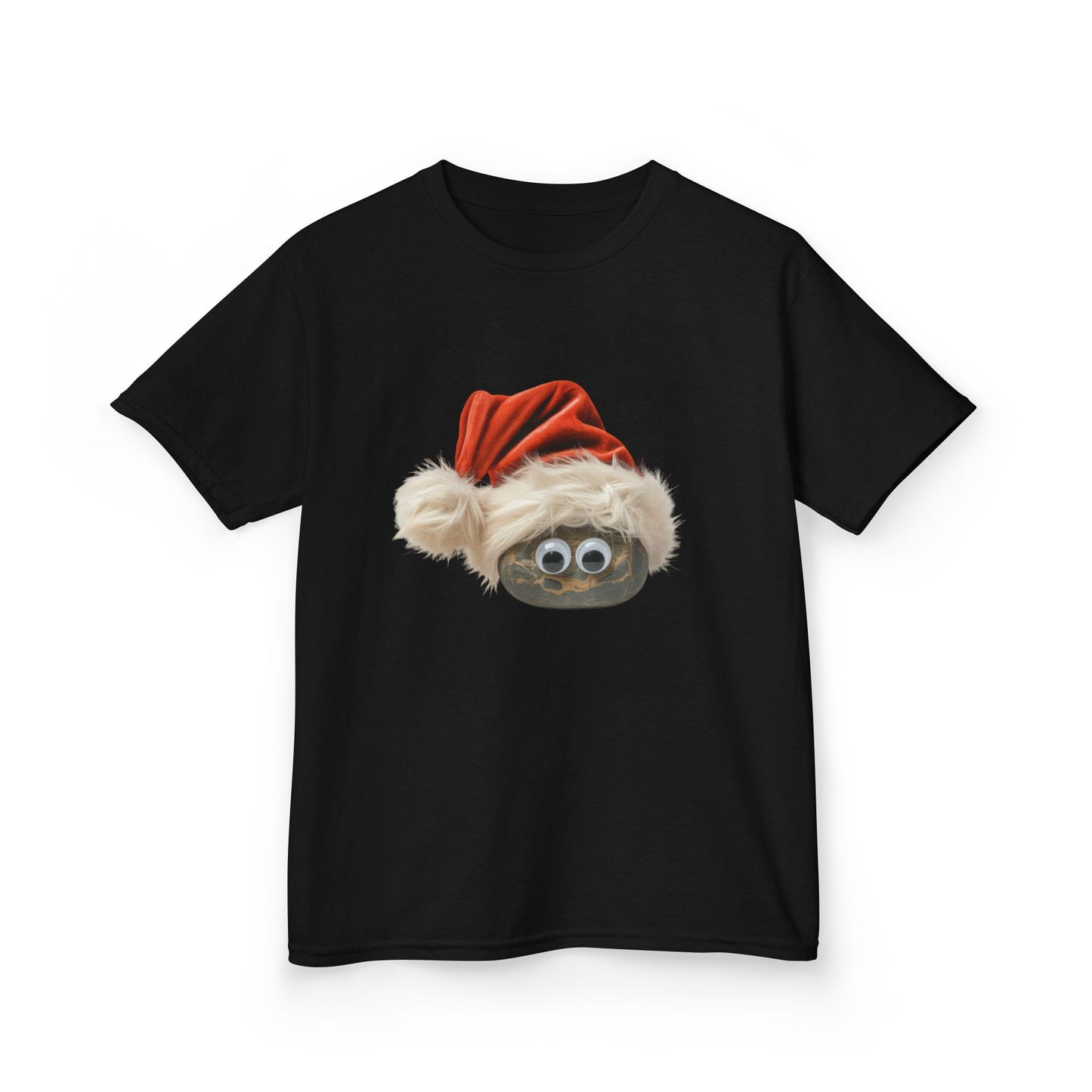 Kids Pet Rock Christmas cat T-Shirt, Festive Pet Rock Kids Christmas Tee, Cute Pet Lover Shirt, Holiday Apparel, Great Gift for Pet Owners