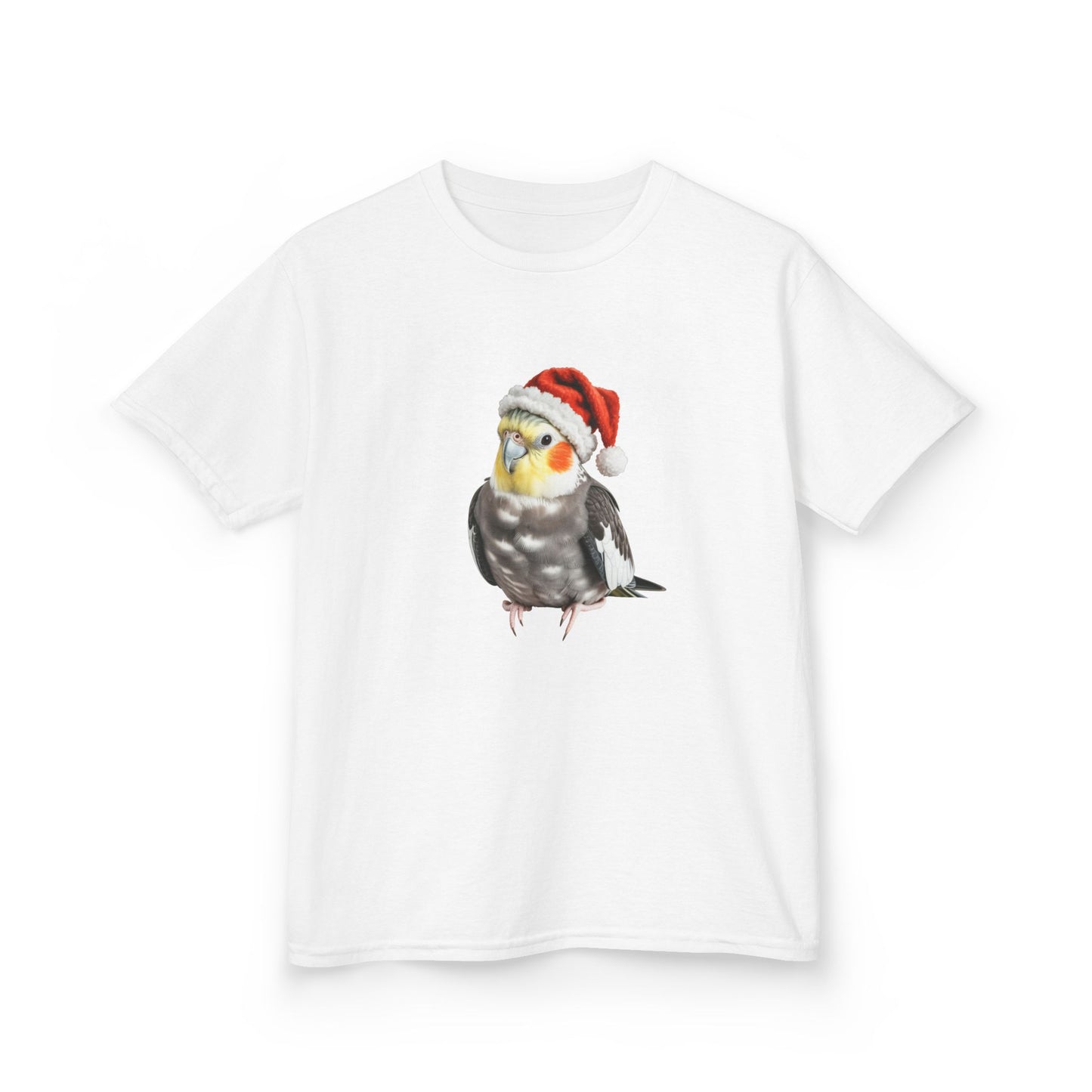 Kids Cockatiel Christmas T-Shirt, Festive Cockatiel Kids Christmas Tee, Cute Pet Lover Shirt, Holiday Apparel, Great Gift for Cockatiel Owners