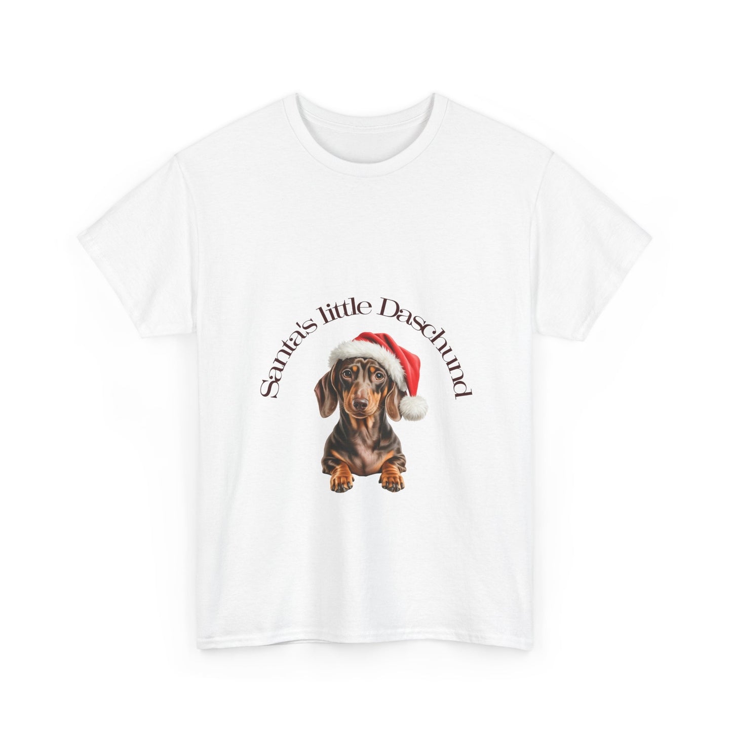 Santa's Little Daschund T-Shirt, Festive Daschund Dog Christmas Tee, Cute Pet Lover Shirt, Holiday Apparel, Great Gift for Dog Owners