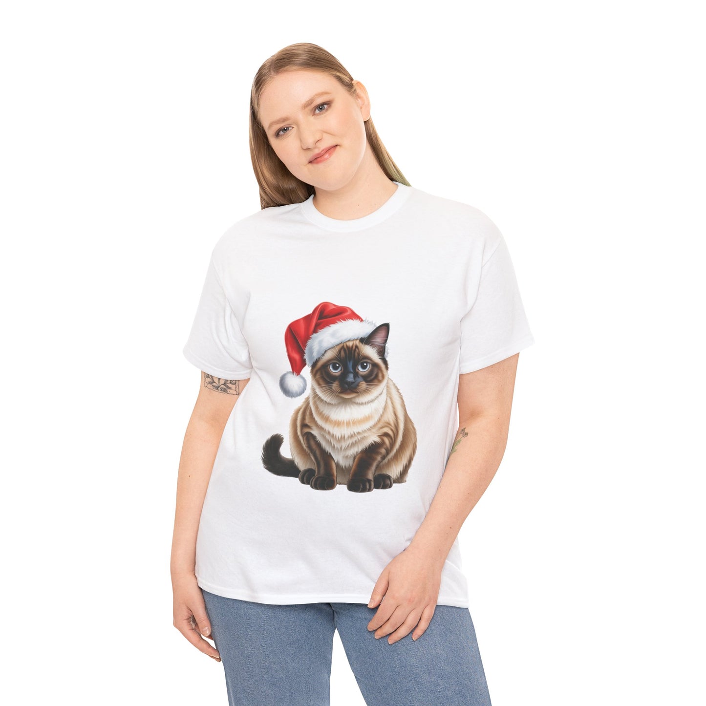 Siamese Christmas cat! T-Shirt, Festive Siamese Cat Christmas Tee, Cute Pet Lover Shirt, Holiday Apparel, Great Gift for Pet Owners