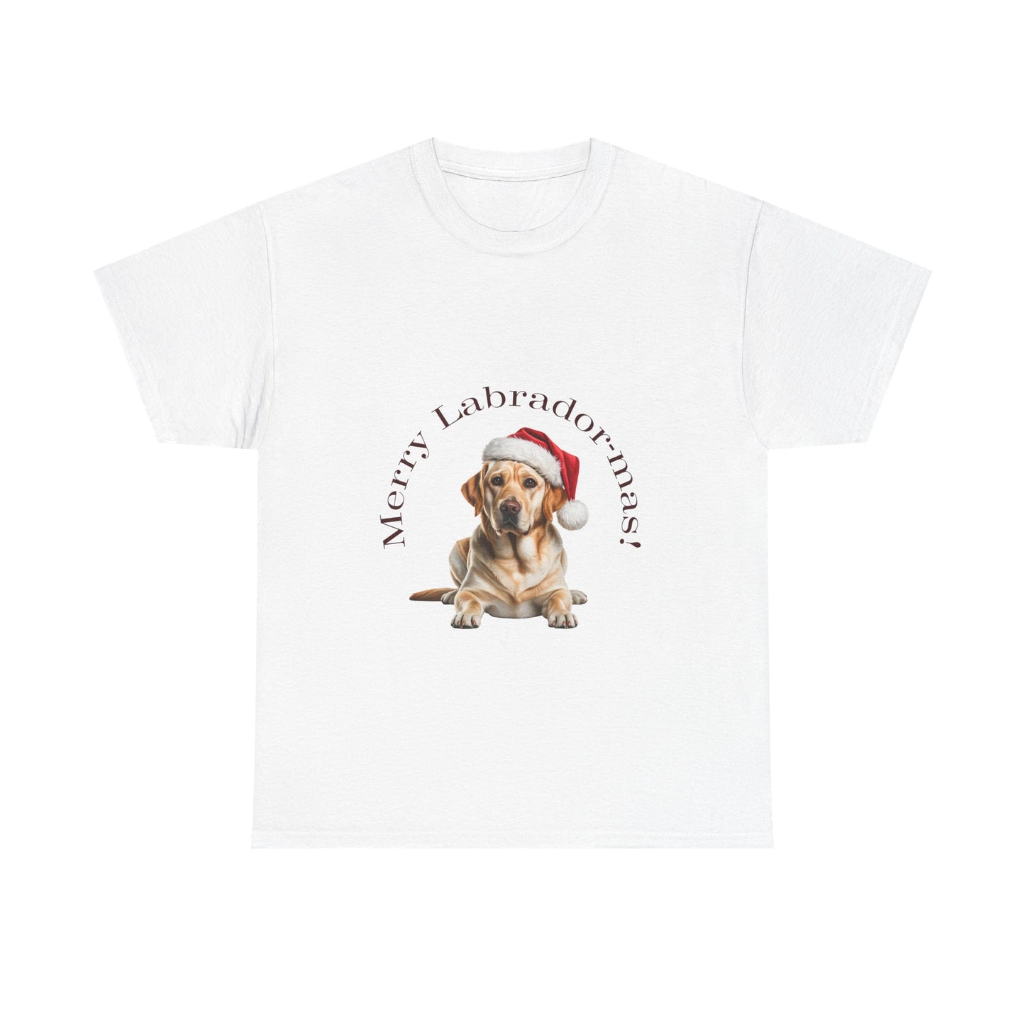 Happy Labrador-mas T-Shirt, Festive Labrador Dog Christmas Tee, Cute Pet Lover Shirt, Holiday Apparel, Great Gift for Dog Owners