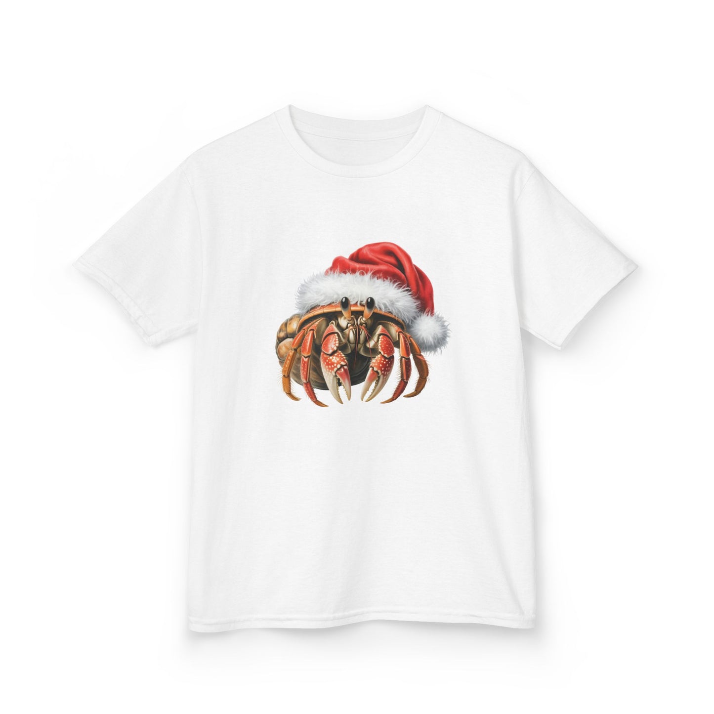 Kids Hermit Crab Christmas T-Shirt, Festive Hermit Crab Kids Christmas Tee, Cute Pet Lover Shirt, Holiday Apparel, Great Gift for Hermit Crab Owners