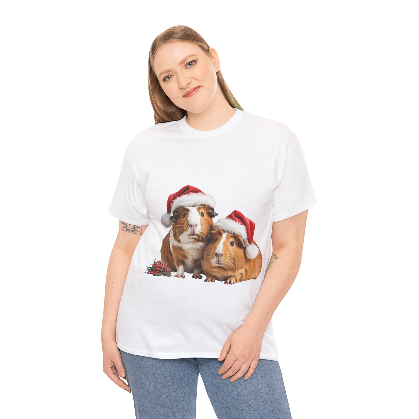 Christmas Guinea Pigs T-Shirt – Holiday Pet Lover Tee, Festive Small Animal Shirt, Cute Guinea Pig Xmas Gift, Adorable Pet Apparel, Holiday Rodent Shirt for Guinea Pig Lovers