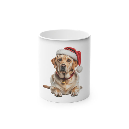 Furry & Bright, with my Labrador Magic Mug - Christmas Gift for Dog Lovers, Pet Mug, Holiday Decor, Cute Coffee Cup, Seasonal Present