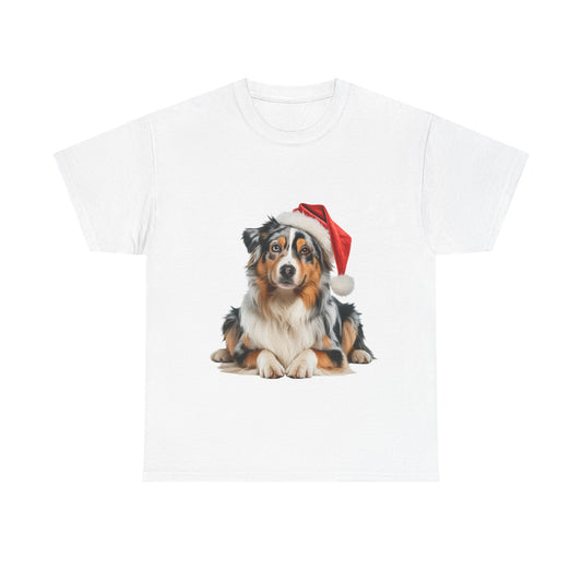 Australian Shepherd Christmas T-Shirt, Festive Aussie Shepherd Dog Christmas Tee, Cute Pet Lover Shirt, Holiday Apparel, Great Gift for Dog Owners