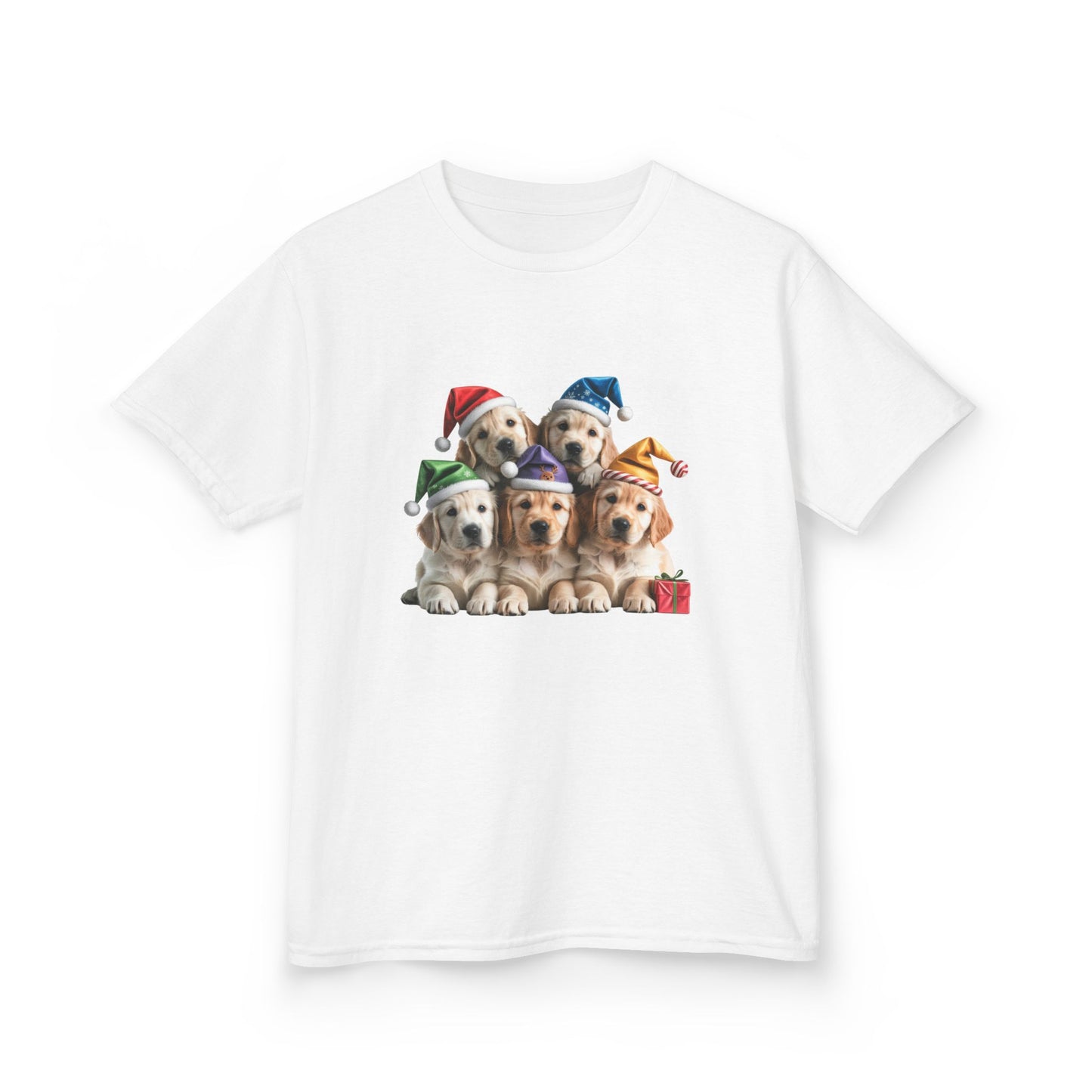 Kids Christmas Dog T-Shirt, Festive Dog Kids Christmas Tee, Cute Pet Lover Shirt, Holiday Apparel, Great Gift for Dog Owners