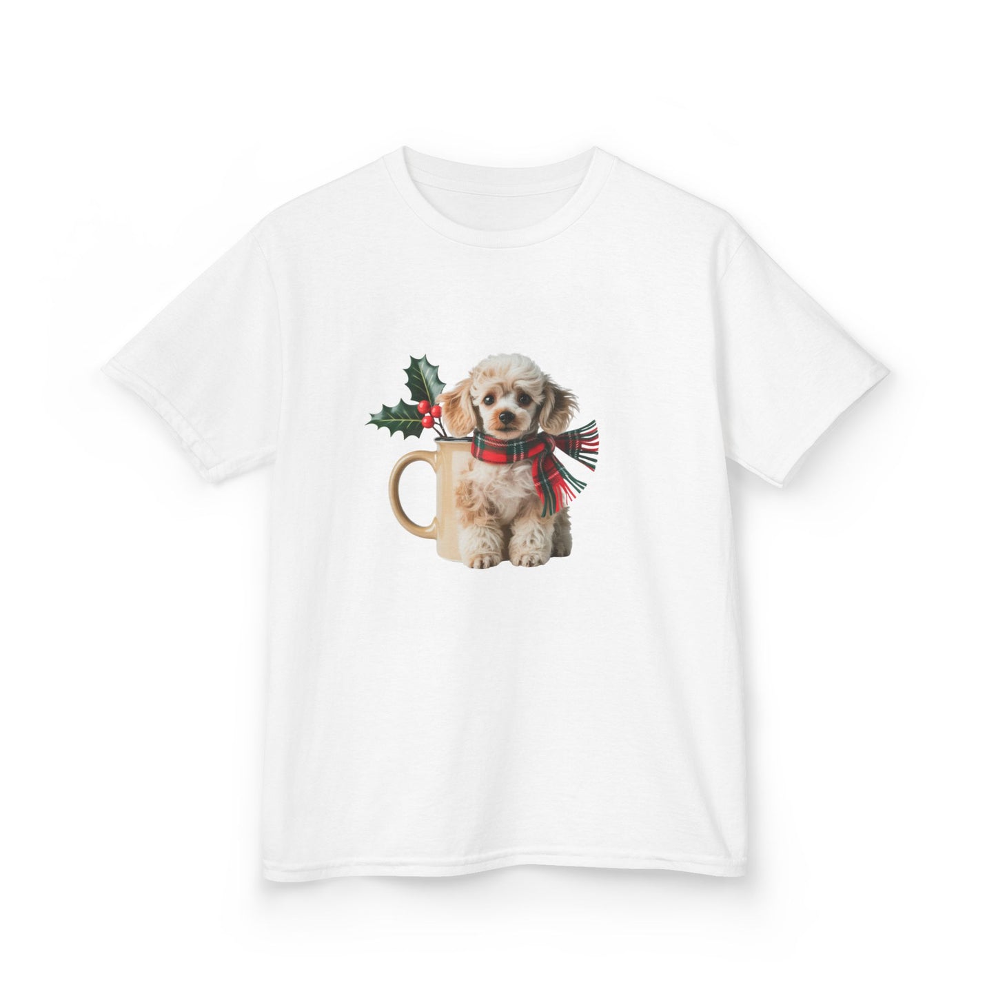 Kids Christmas Dog T-Shirt, Festive Dog Kids Christmas Tee, Cute Pet Lover Shirt, Holiday Apparel, Great Gift for Dog Owners