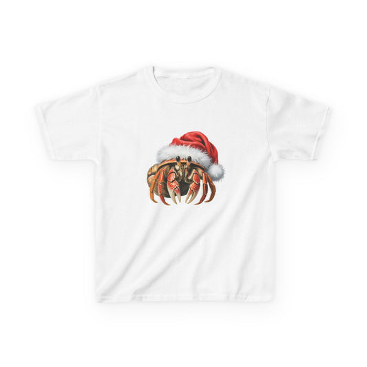 Kids Hermit Crab Christmas T-Shirt, Festive Hermit Crab Kids Christmas Tee, Cute Pet Lover Shirt, Holiday Apparel, Great Gift for Hermit Crab Owners