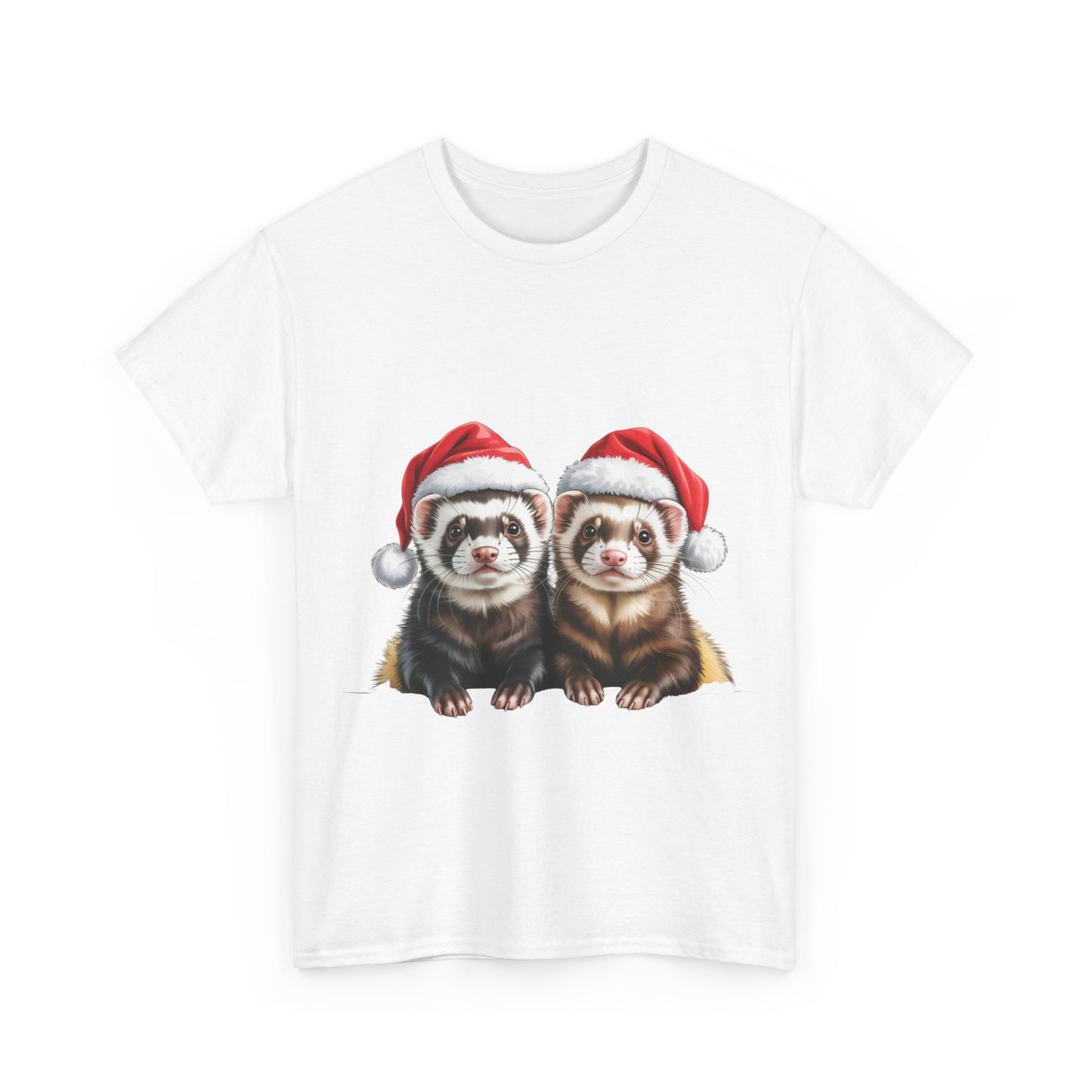 Furry Ferret Friends Christmas T-Shirt, Festive Ferret Christmas Tee, Cute Pet Ferret Lover Shirt, Holiday Apparel, Great Gift for Pet Owners