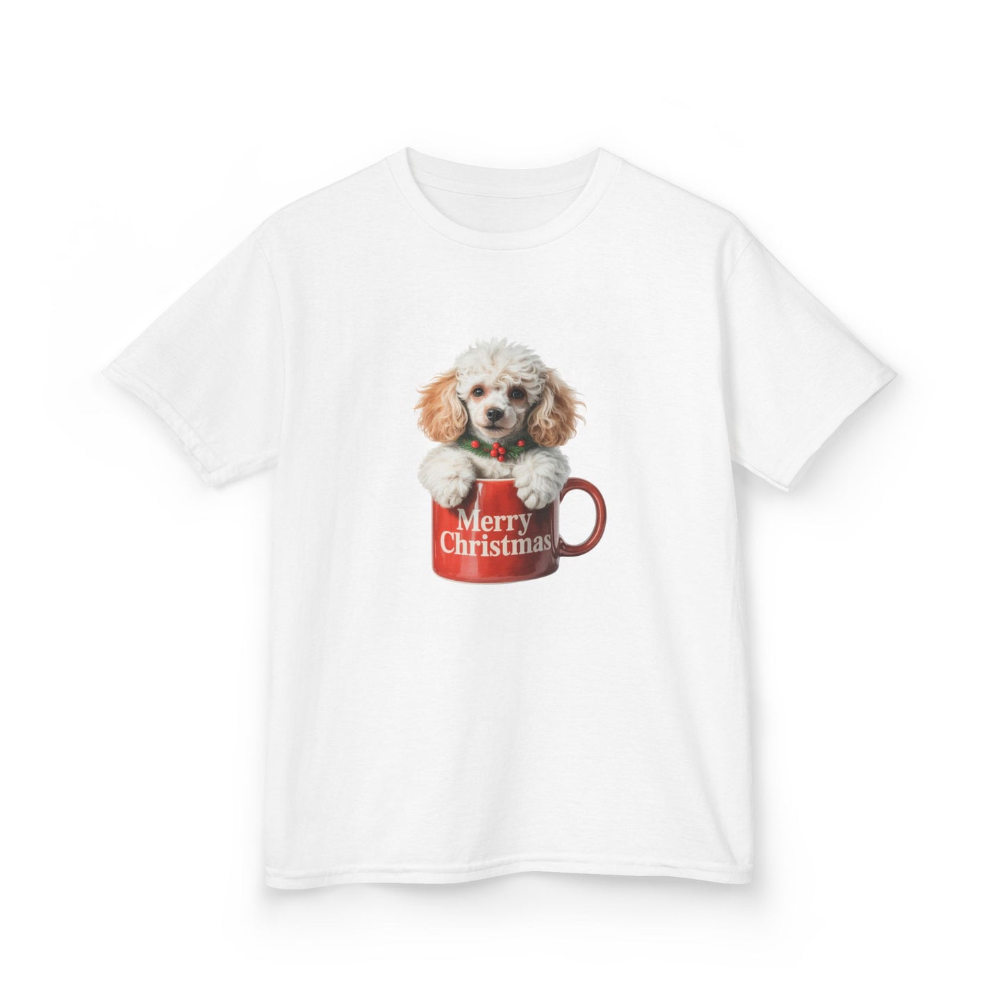 Kids Christmas Dog T-Shirt, Festive Dog Kids Christmas Tee, Cute Pet Lover Shirt, Holiday Apparel, Great Gift for Dog Owners
