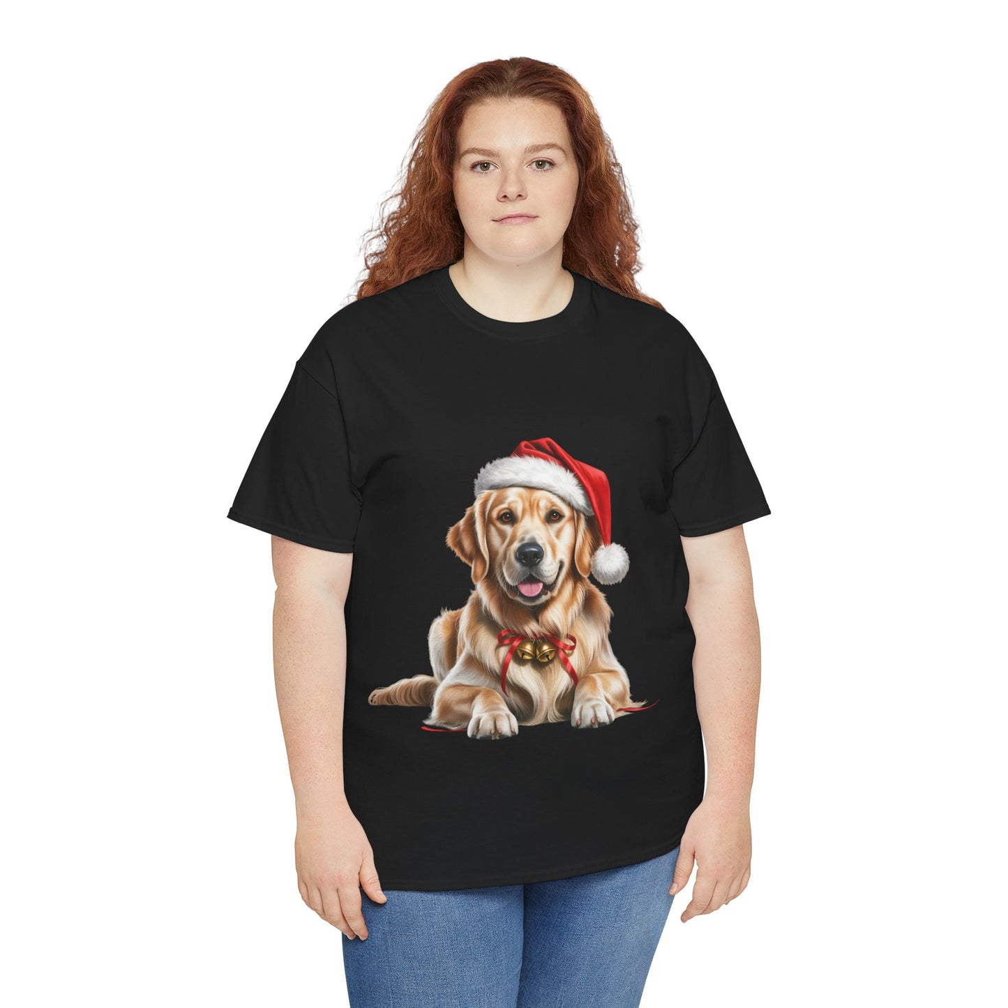 Golden Retriever T-Shirt, Festive Golden Retriever Dog Christmas Tee, Cute Pet Lover Shirt, Holiday Apparel, Great Gift for Dog Owners