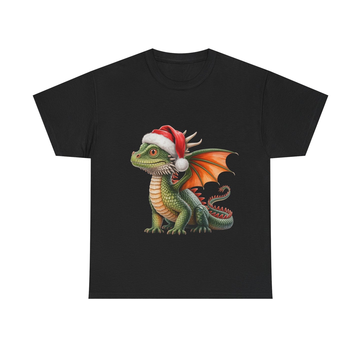 Dragon Christmas T-Shirt, Festive Dragon Graphic Tee, Holiday Shirt, Christmas Apparel, Gift for Dragon Lovers, Cute Pet Tee