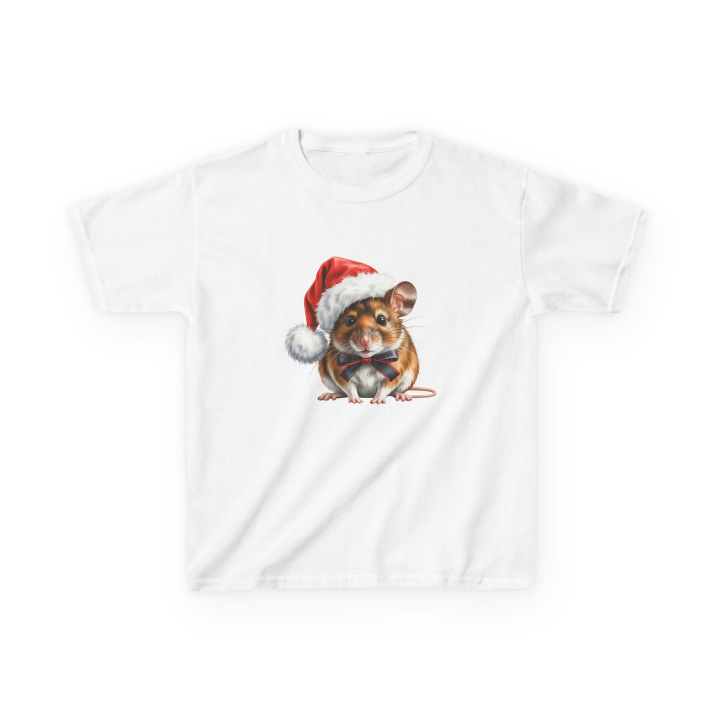 Kids Mouse ChristmasT-Shirt, Festive Mouse Kids Christmas Tee, Cute Mouse Lover Shirt, Holiday Apparel, Great Gift for Mice Owners