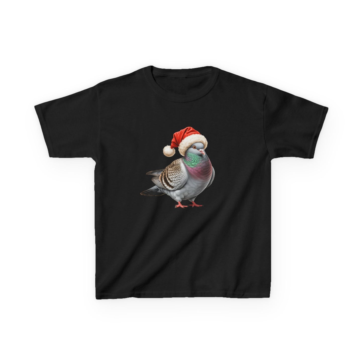 Kids Pigeon Christmas T-Shirt, Festive Pigeon Kids Christmas Tee, Cute bird Lover Shirt, Holiday Apparel, Great Gift for bird Owners
