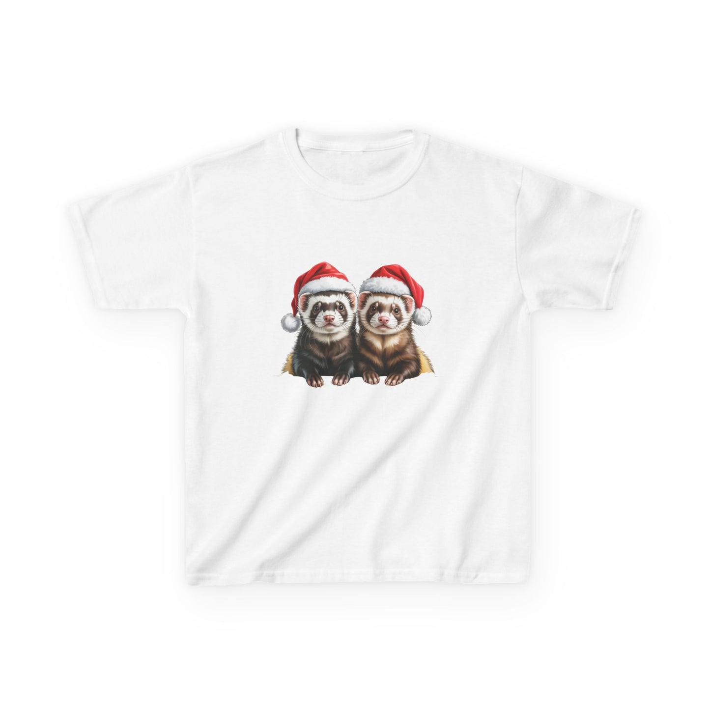 Kids Ferrets Christmas T-Shirt, Festive Ferrets Kids Christmas Tee, Cute Pet Lover Shirt, Holiday Apparel, Great Gift for Pet Owners