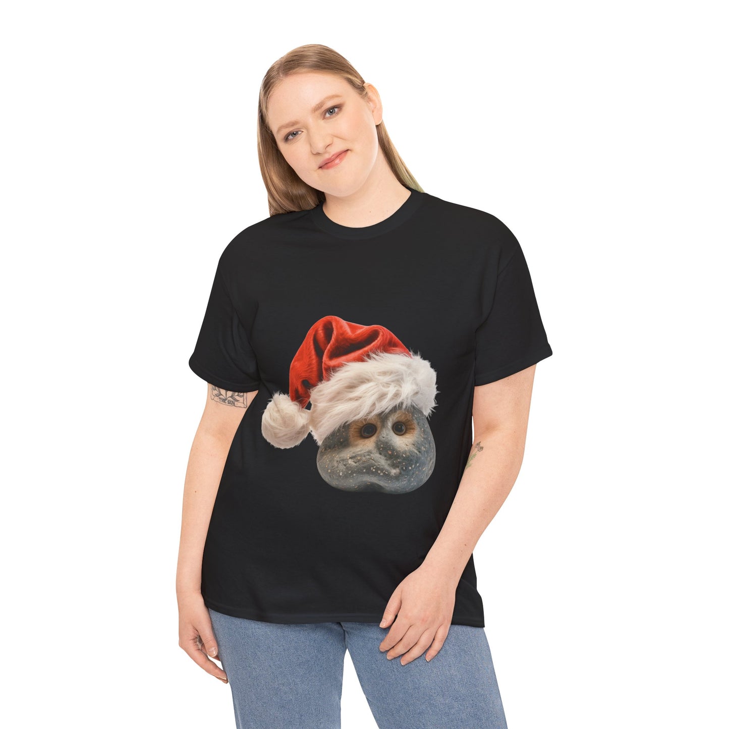 Christmas Gray Pet Rock T-Shirt – Funny Holiday Rock Lover Tee, Festive Gag Gift Shirt, Cute Pet Rock Xmas Gift, Humor Lover Apparel, Holiday Novelty Shirt for Pet Rock Fans