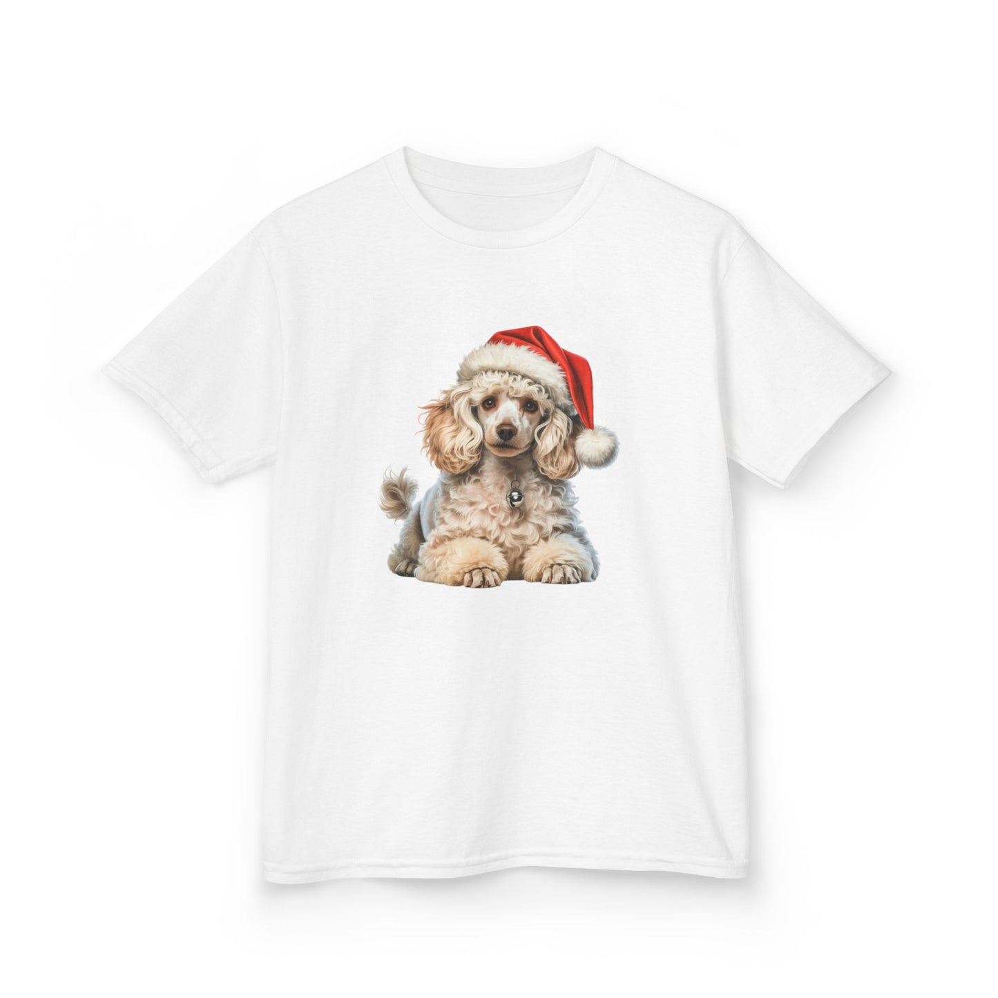 Kids Poodle Christmas Dog T-Shirt, Festive Poodle Dog Kids Christmas Tee, Cute Pet Lover Shirt, Holiday Apparel, Great Gift for Dog Owners