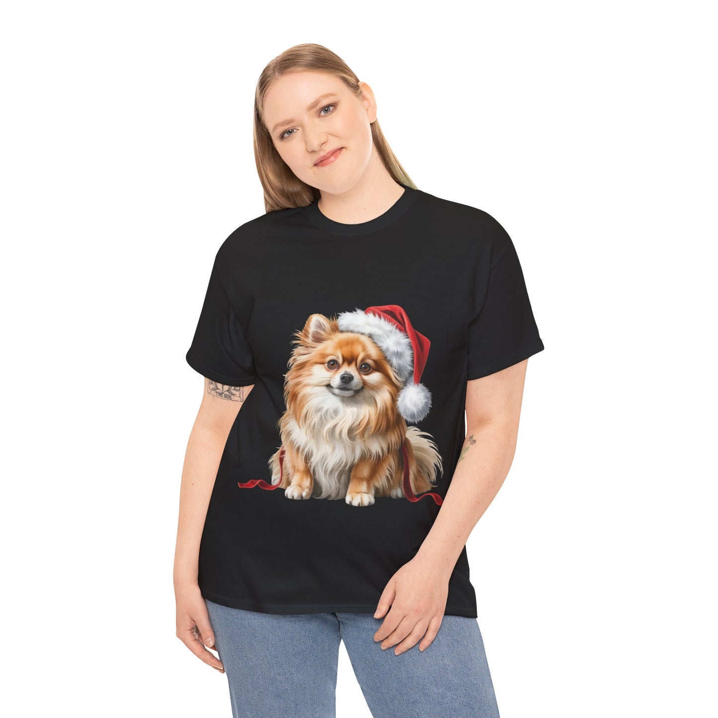 Pomeranian Christmas T–Shirt,  Pomeranian Holiday T-Shirt, Festive Pomeranian Dog Christmas Tee, Cute Pet Lover Shirt, Holiday Apparel, Great Gift for Dog Owners