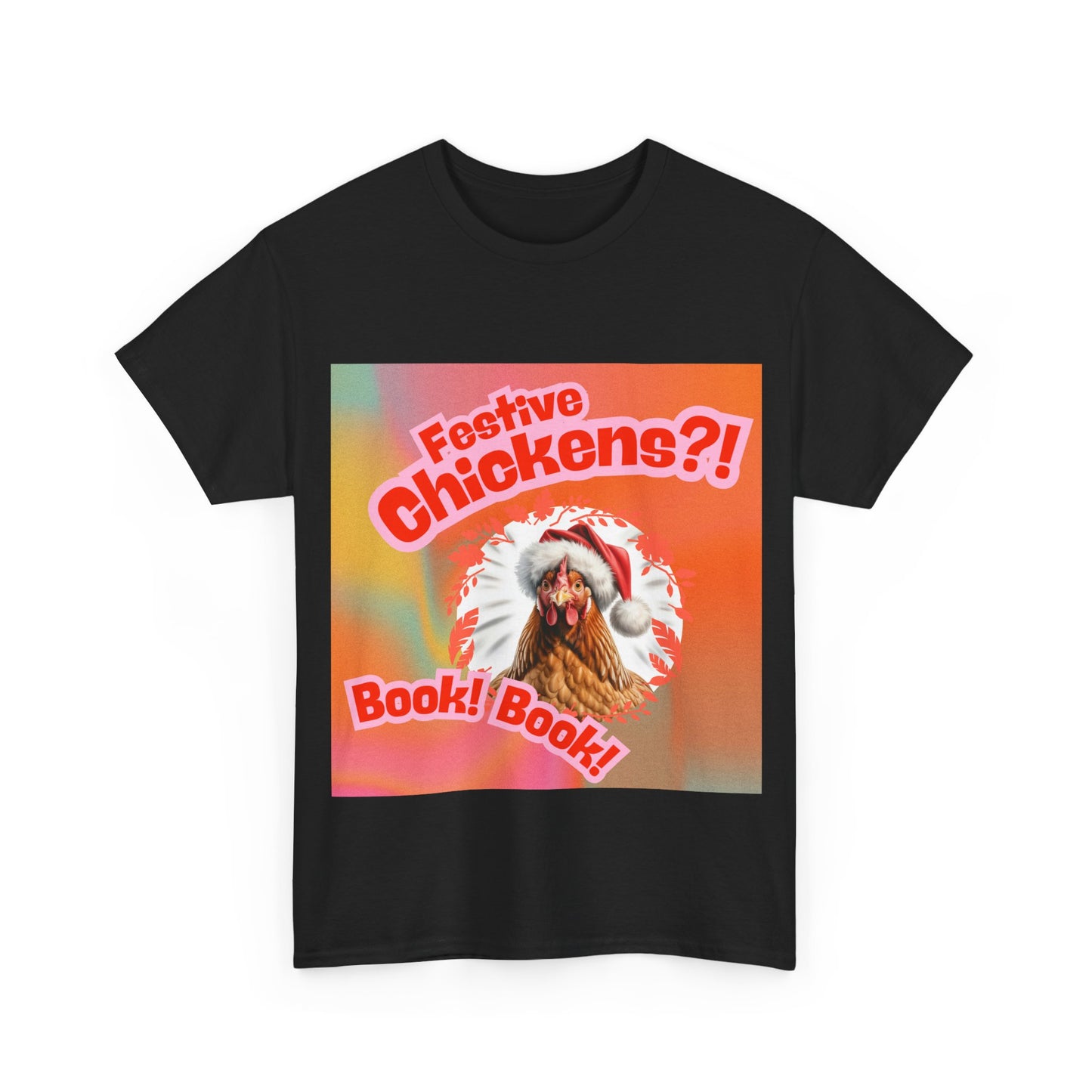 Chicken Christmas T-Shirt, Festive Chook Christmas Tee, Cute Pet Lover Shirt, Holiday Apparel, Great Gift for Pug Dog Owners, Preppy Style Top