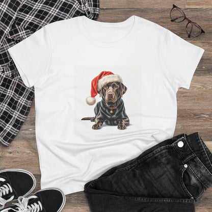 Furry & Bright, with my Labrador T-Shirt, Festive Dog Christmas Tee - Cute Pet Lover Gift, Holiday Apparel, Santa Dog Shirt, Gifts for Animal Lovers, Comfy Casual Wear