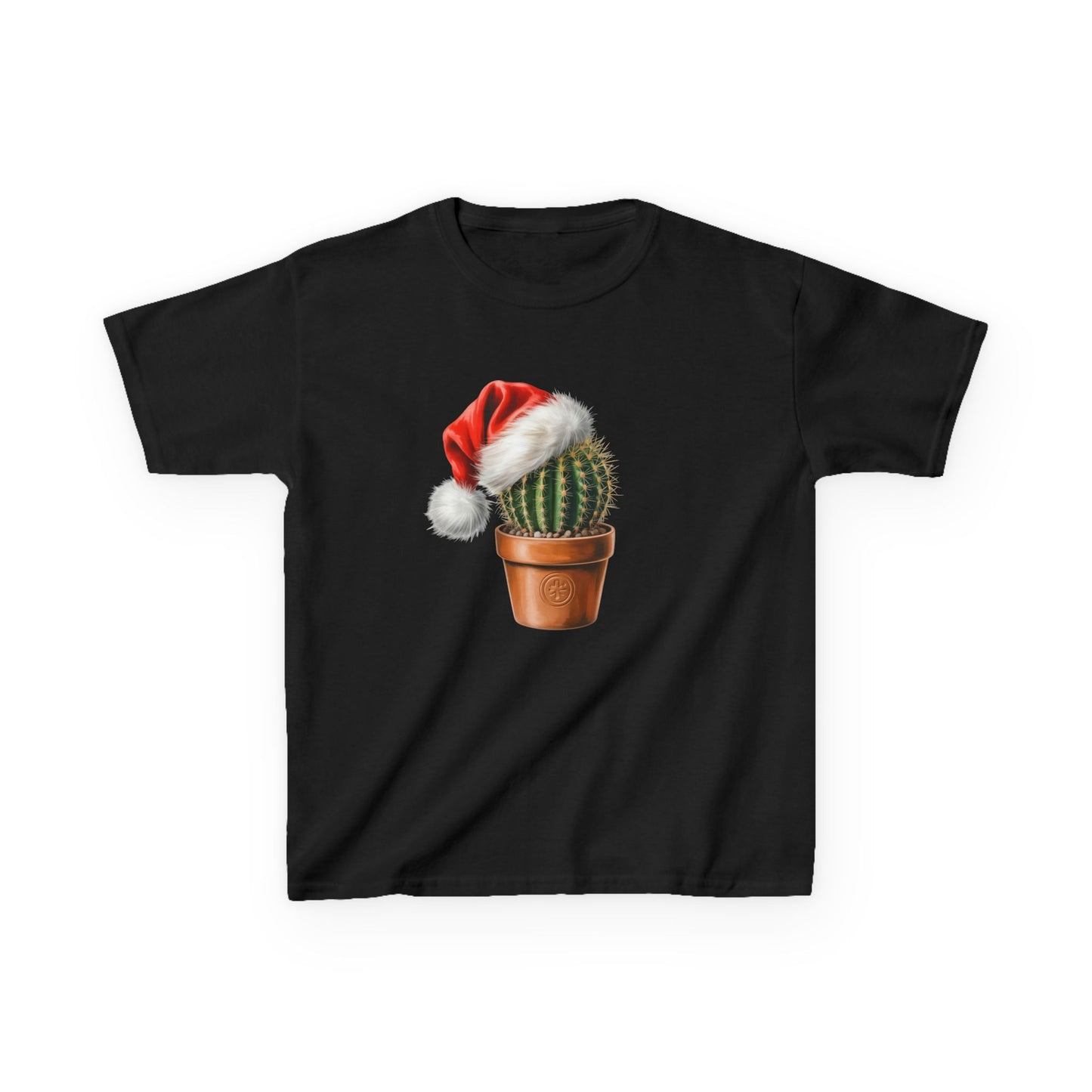 Kids Cactus ChristmasT-Shirt, Festive Cactus Kids Christmas Tee, Cute plant Lover Shirt, Holiday Apparel, Great Gift for Cactus Owners