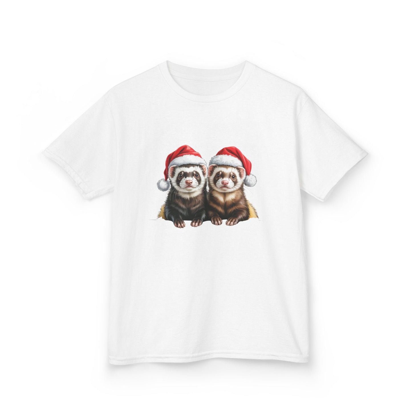Kids Ferrets Christmas T-Shirt, Festive Ferrets Kids Christmas Tee, Cute Pet Lover Shirt, Holiday Apparel, Great Gift for Pet Owners