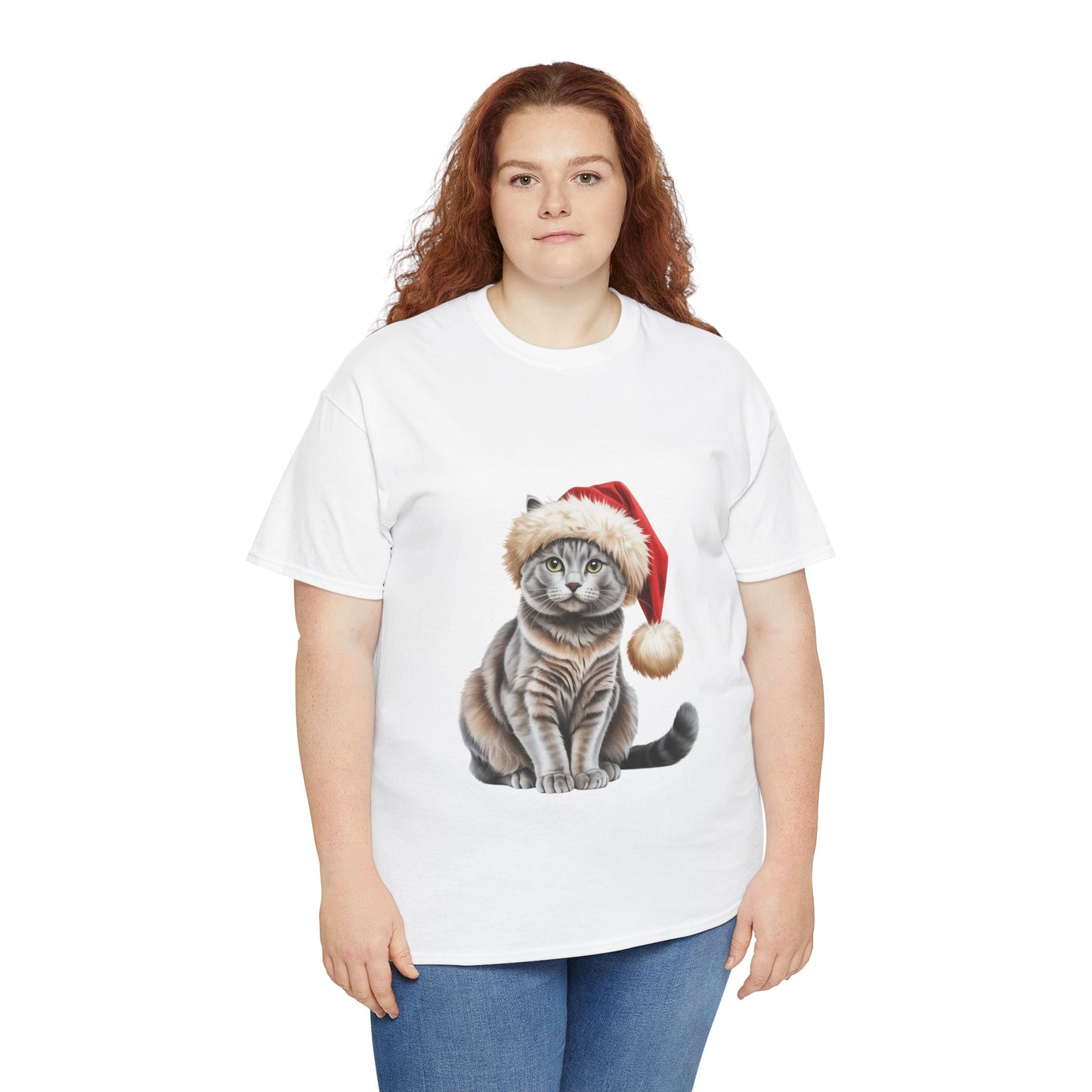 Russian Blue Christmas T-Shirt, Festive Russian Blue Cat Christmas Tee, Cute Pet Lover Shirt, Holiday Apparel, Great Gift for Pet Owners