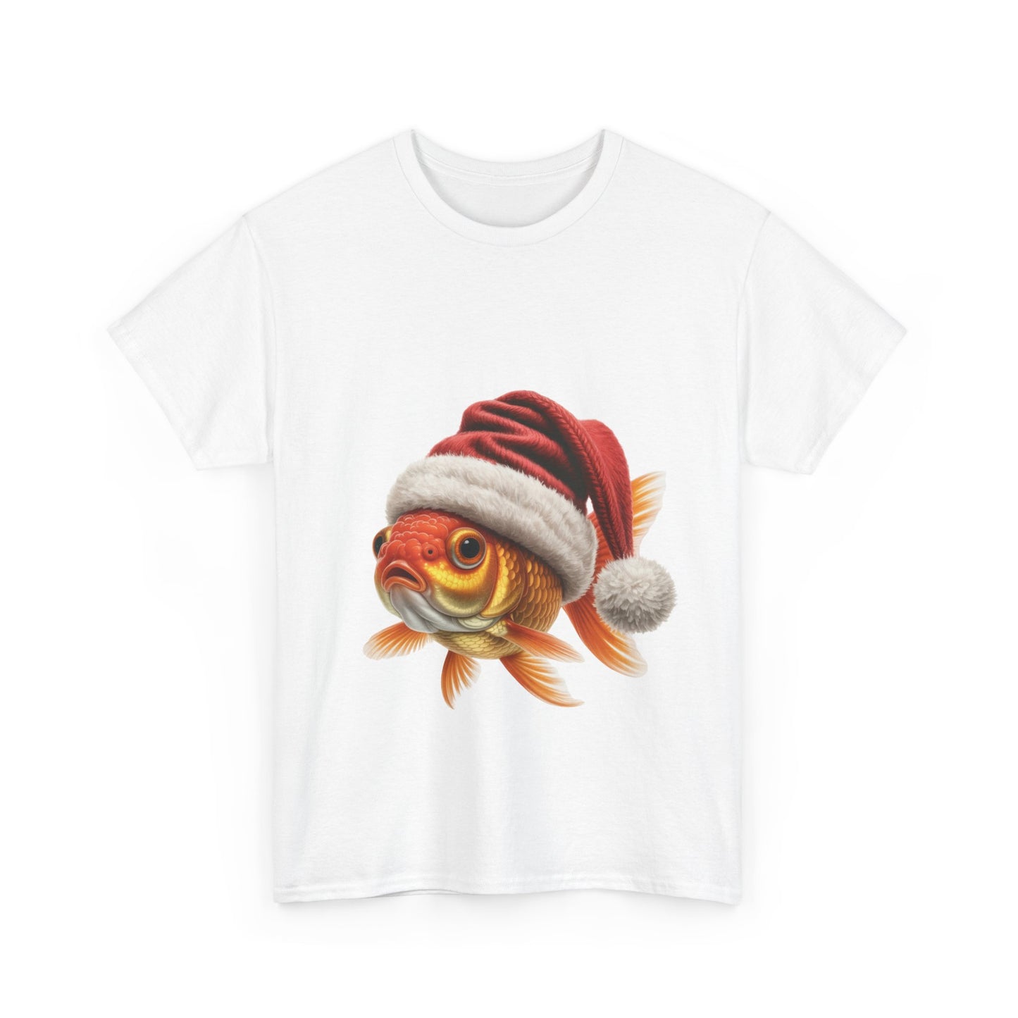 Christmas Goldfish T-Shirt – Holiday Fish Lover Tee, Festive Aquarium Shirt, Cute Goldfish Xmas Gift, Nature Lover Apparel, Holiday Pet Fish Shirt for Goldfish Lovers