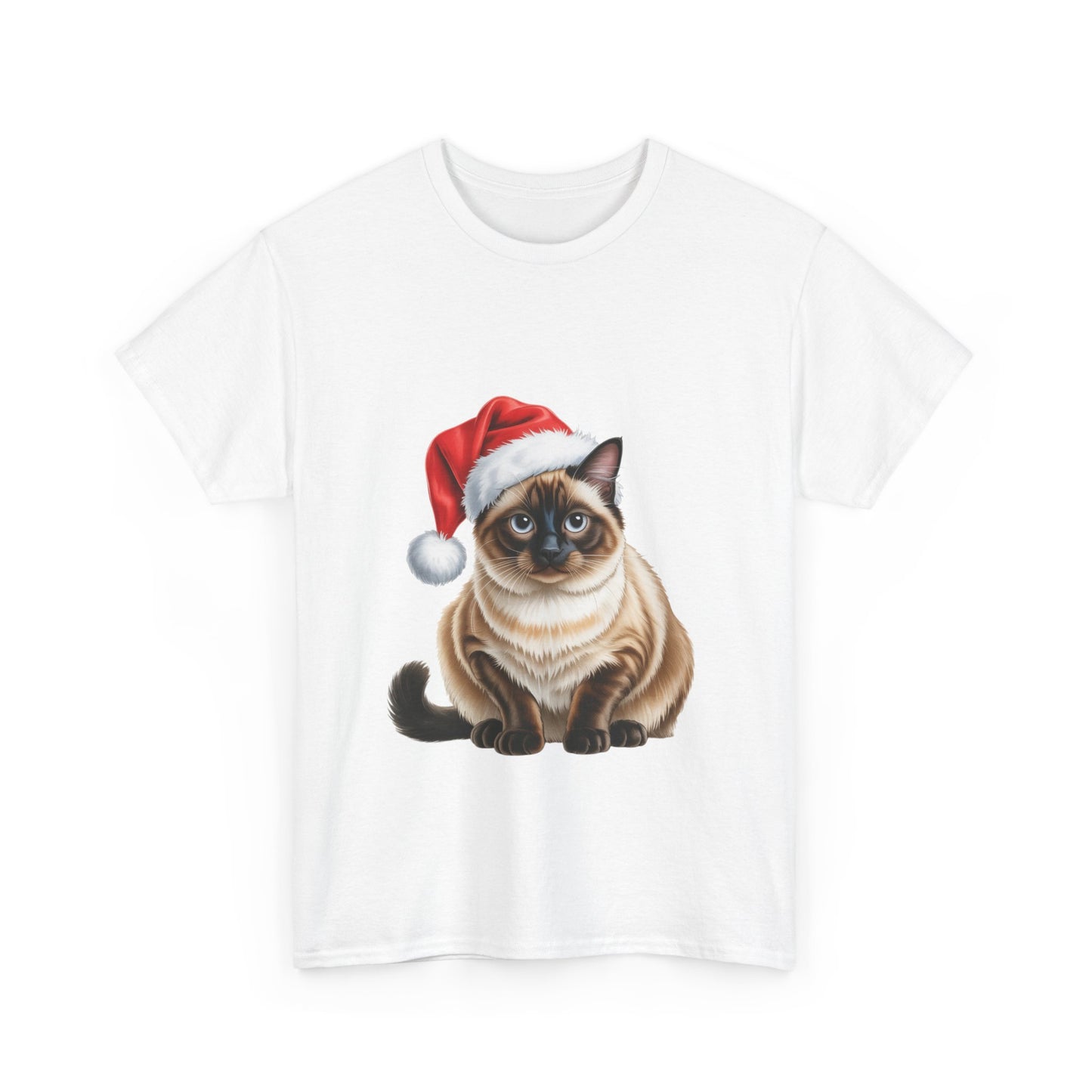 Siamese Cat Christmas T-Shirt, Festive Ginger Cat Christmas Tee, Cute Pet Lover Shirt, Holiday Apparel, Great Gift for Pet Owners