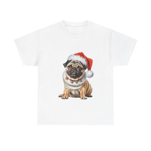 Pug Christmas T-Shirt, Festive Pug Dog Christmas Tee, Cute Pet Lover Shirt, Holiday Apparel, Great Gift for Dog Owners