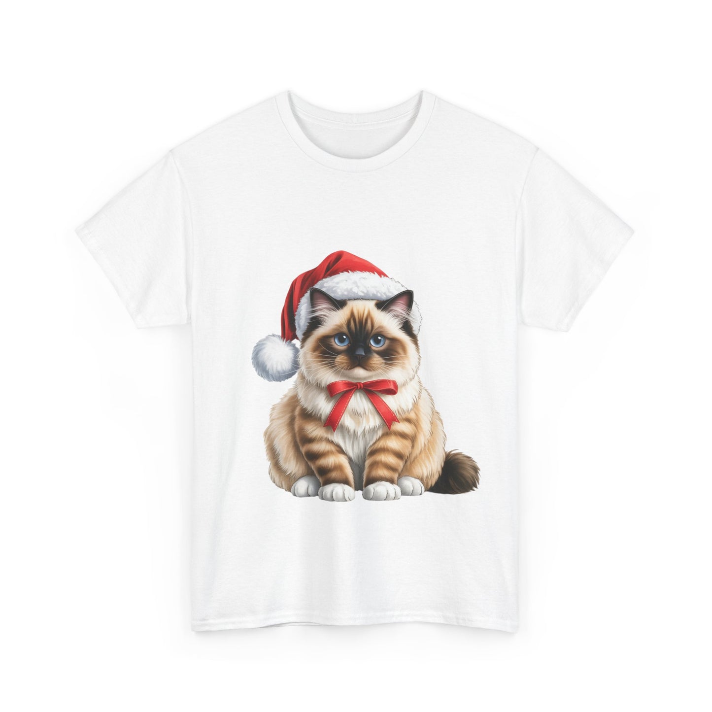 Ragdoll Christmas T-Shirt, Festive Ragdoll Cat Christmas Tee, Cute Pet Lover Shirt, Holiday Apparel, Great Gift for Dog Owners