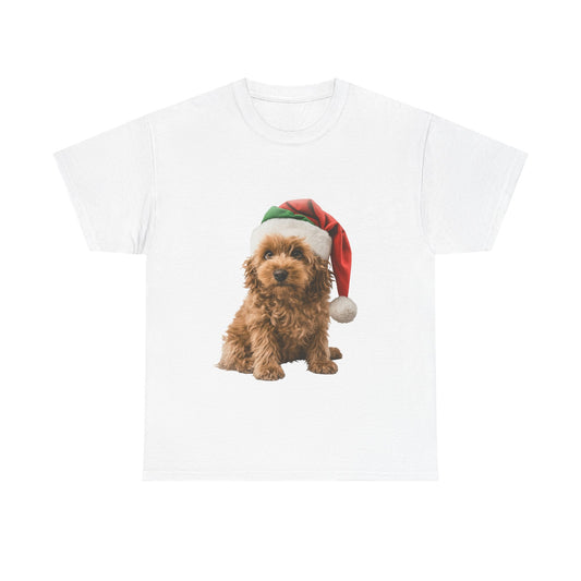 Tan Cavoodle dog Christmas! T-Shirt, Festive Cavoodle Christmas Tee, Cute Pet Lover Shirt, Holiday Apparel, Great Gift for Dog Owners, Preppy Style Top