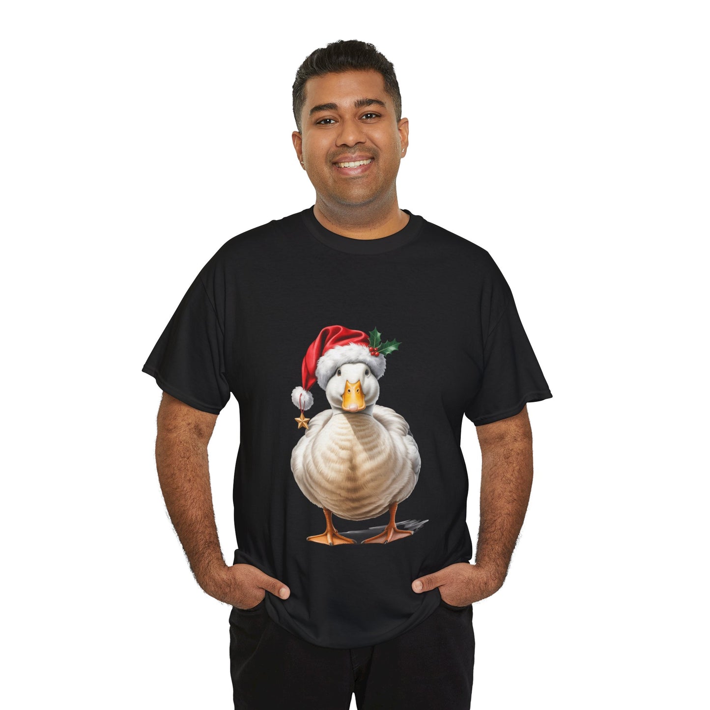 Duck Christmas T-Shirt, Festive Duck Graphic Tee, Holiday Shirt, Christmas Apparel, Gift for Duckie Lovers, Cute Pet Tee, Comfortable Casual Wear