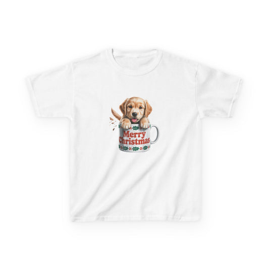 Kids Christmas Dog T-Shirt, Festive Dog Kids Christmas Tee, Cute Pet Lover Shirt, Holiday Apparel, Great Gift for Dog Owners