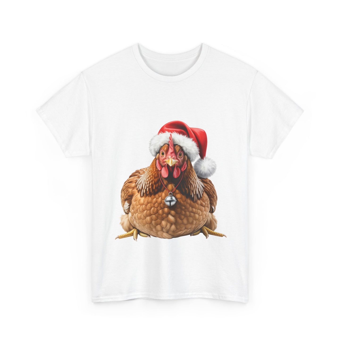 Chicken Christmas T-Shirt – Holiday Farm Animal Lover Tee, Festive Poultry Shirt, Cute Chicken Xmas Gift, Nature Lover Apparel, Holiday Barnyard Shirt for Chicken Lovers