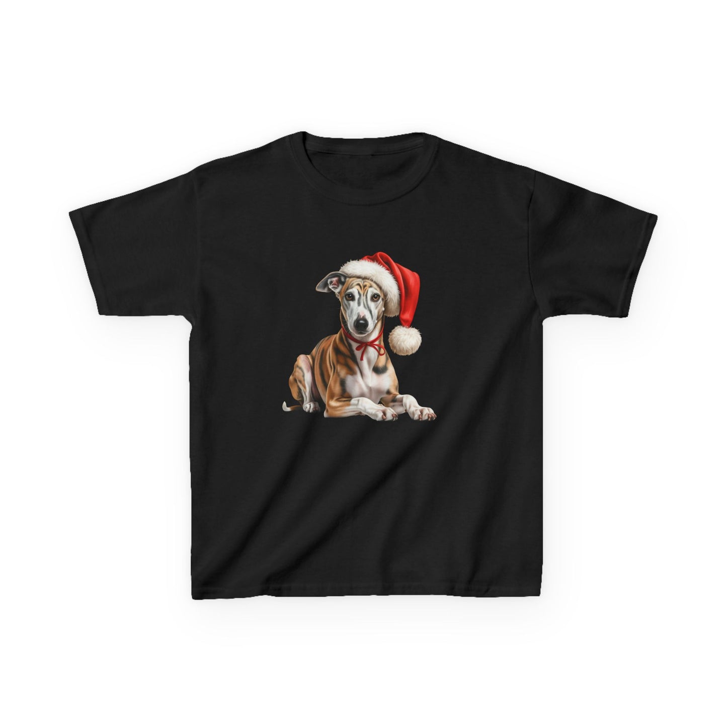 Kids Greyhound Christmas Dog T-Shirt, Festive Greyhound Dog Kids Christmas Tee, Cute Pet Lover Shirt, Holiday Apparel, Great Gift for Dog Owners