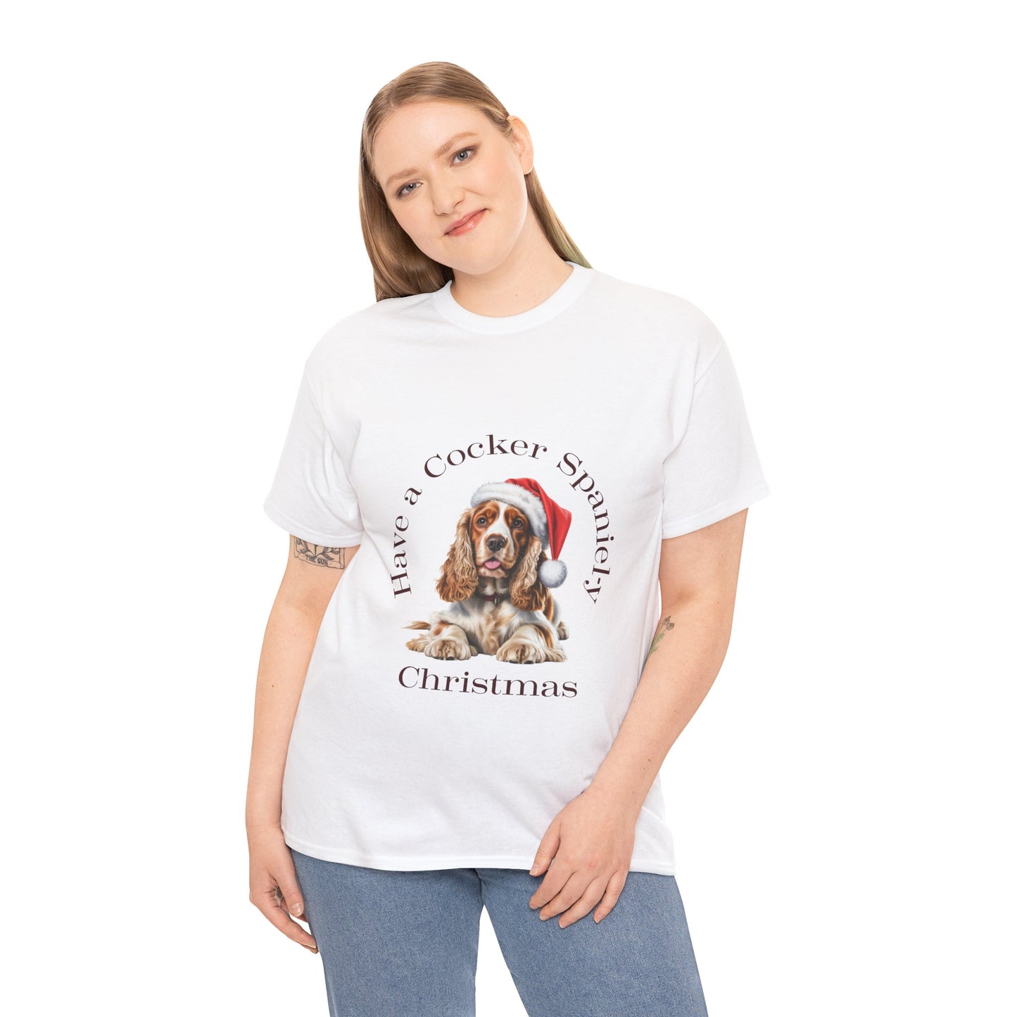 Have a Cocker Spaniel-y Christmas T-Shirt, Festive Cocker Spaniel Dog Christmas Tee, Cute Pet Lover Shirt, Holiday Apparel, Great Gift for Dog Owners
