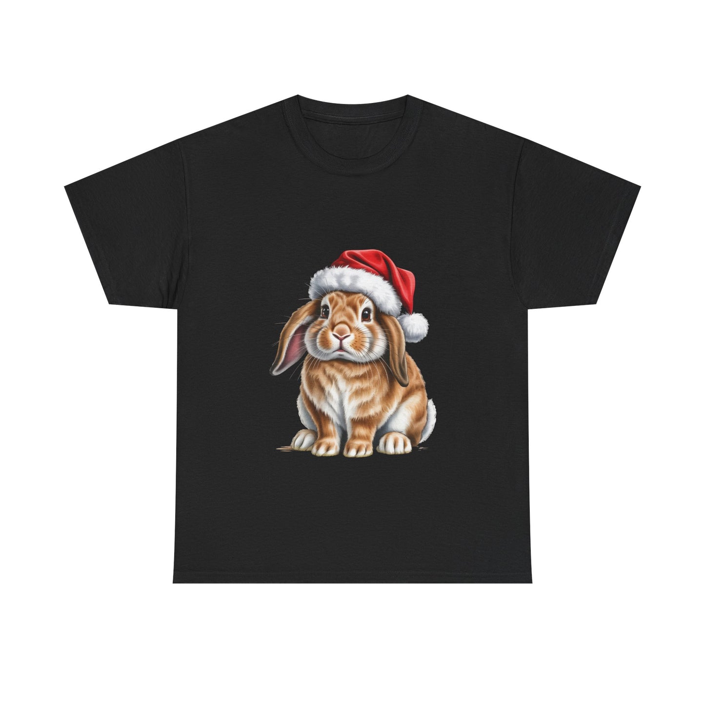 Christmas Lop Bunny T-Shirt – Holiday Rabbit Lover Tee, Festive Bunny Shirt, Cute Lop Ear Xmas Gift, Pet Lover Apparel, Holiday Farm Animal Shirt for Bunny Lovers