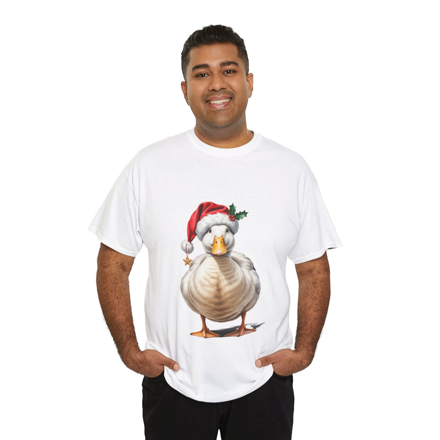 Duck Christmas T-Shirt, Festive Duck Graphic Tee, Holiday Shirt, Christmas Apparel, Gift for Duckie Lovers, Cute Pet Tee, Comfortable Casual Wear