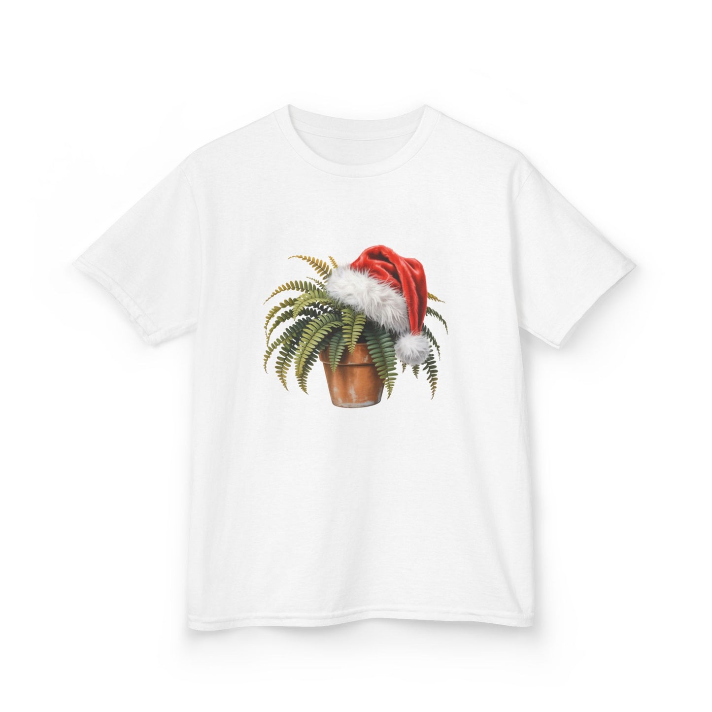 Kids Fern Christmas cat T-Shirt, Festive Fern Kids Christmas Tee, Cute Pet Lover Shirt, Holiday Apparel, Great Gift for Pet Owners