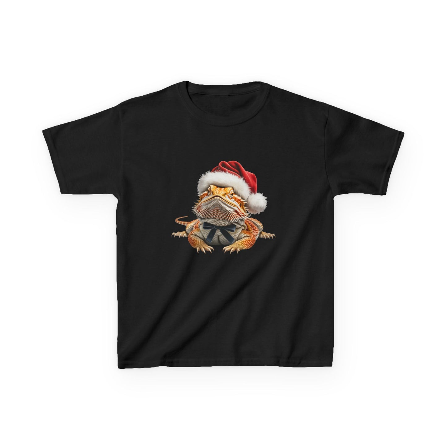 Kids Bearded Dragon Christmas T-Shirt, Festive Bearded Dragon Kids Christmas Tee, Cute Bearded Dragon Lover Shirt, Holiday Apparel, Great Gift for Bearded Dragon Owners
