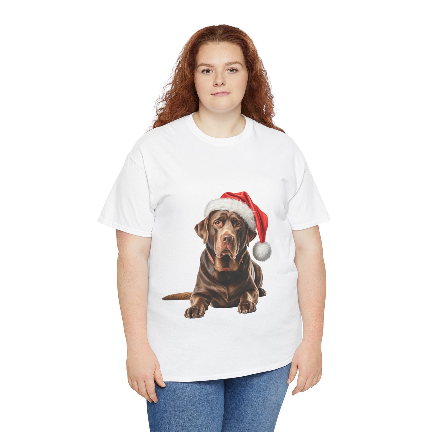 Chocolate Labrador Christmas T-Shirt, Festive Chocolate Labrador Dog Christmas Tee, Cute Pet Lover Shirt, Holiday Apparel, Great Gift for Dog Owners