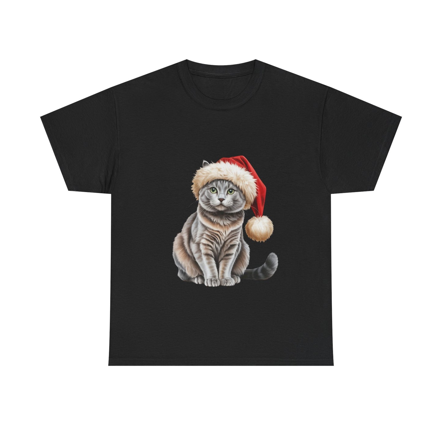 Russian Blue Christmas T-Shirt, Festive Russian Blue Cat Christmas Tee, Cute Pet Lover Shirt, Holiday Apparel, Great Gift for Pet Owners