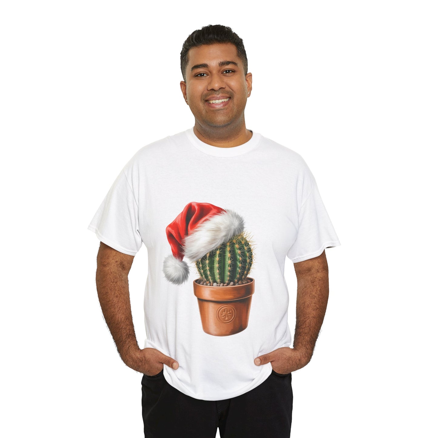 Cactus Christmas T-Shirt, Festive Cactus Graphic Tee, Holiday Shirt, Christmas Apparel, Gift for Cactus  Lovers, Cute Pet Tee, Comfortable Casual Wear